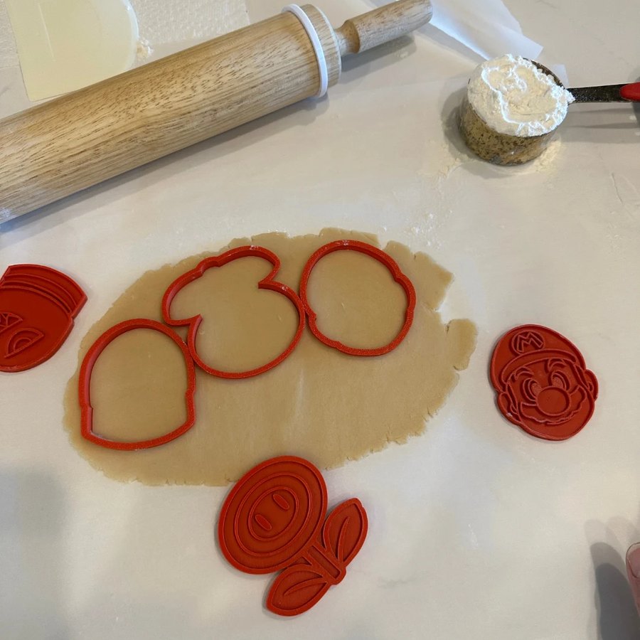 Cortadores de galletas y sellos impresos en 3D